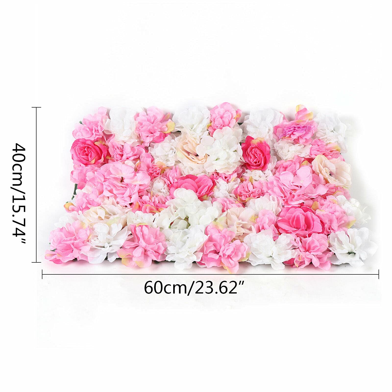 Futchoy 20 Stück Künstliche Blumen Wand Hochzeitsfest Veranstaltungsort Panels Dekor Blumen Wanddekoration Blumenwandpaneel, Brautparty, Ereignis, Babyzimmer, Kinderzimmer, Heimtextilien