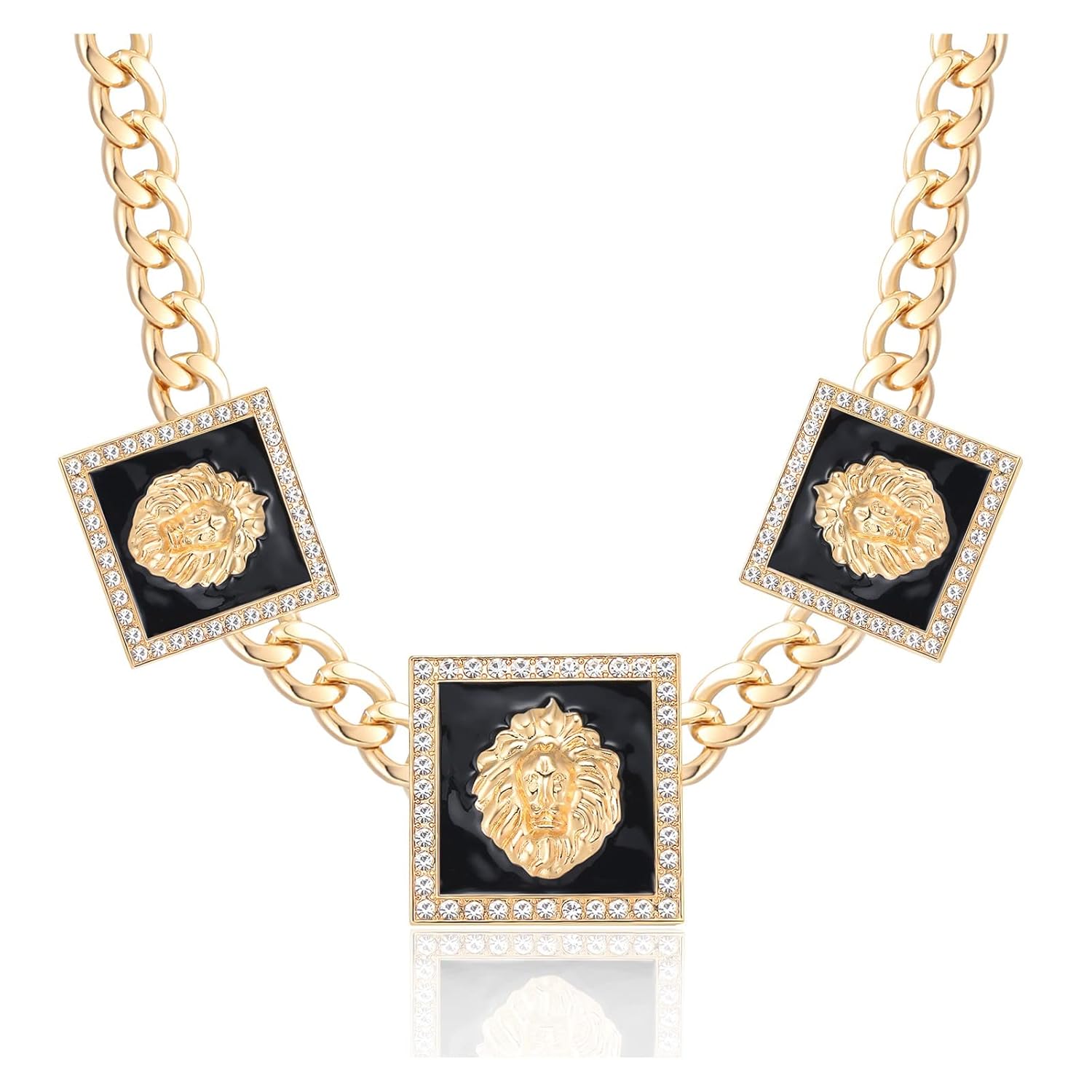 Aononu Colar de cabeça de leão hip hop feminino corrente grossa strass pingente punk fantasia bijuteria coquetel em promoção! Veja a oferta e mais achadinhos de Bijuterias 8 Hoje é o melhor dia para comprar Aononu Colar de cabeça de leão hip hop feminino corrente grossa strass pingente punk fantasia bijuteria coquetel com aquele preço maroto! Promoção! Aproveite a oferta! 8