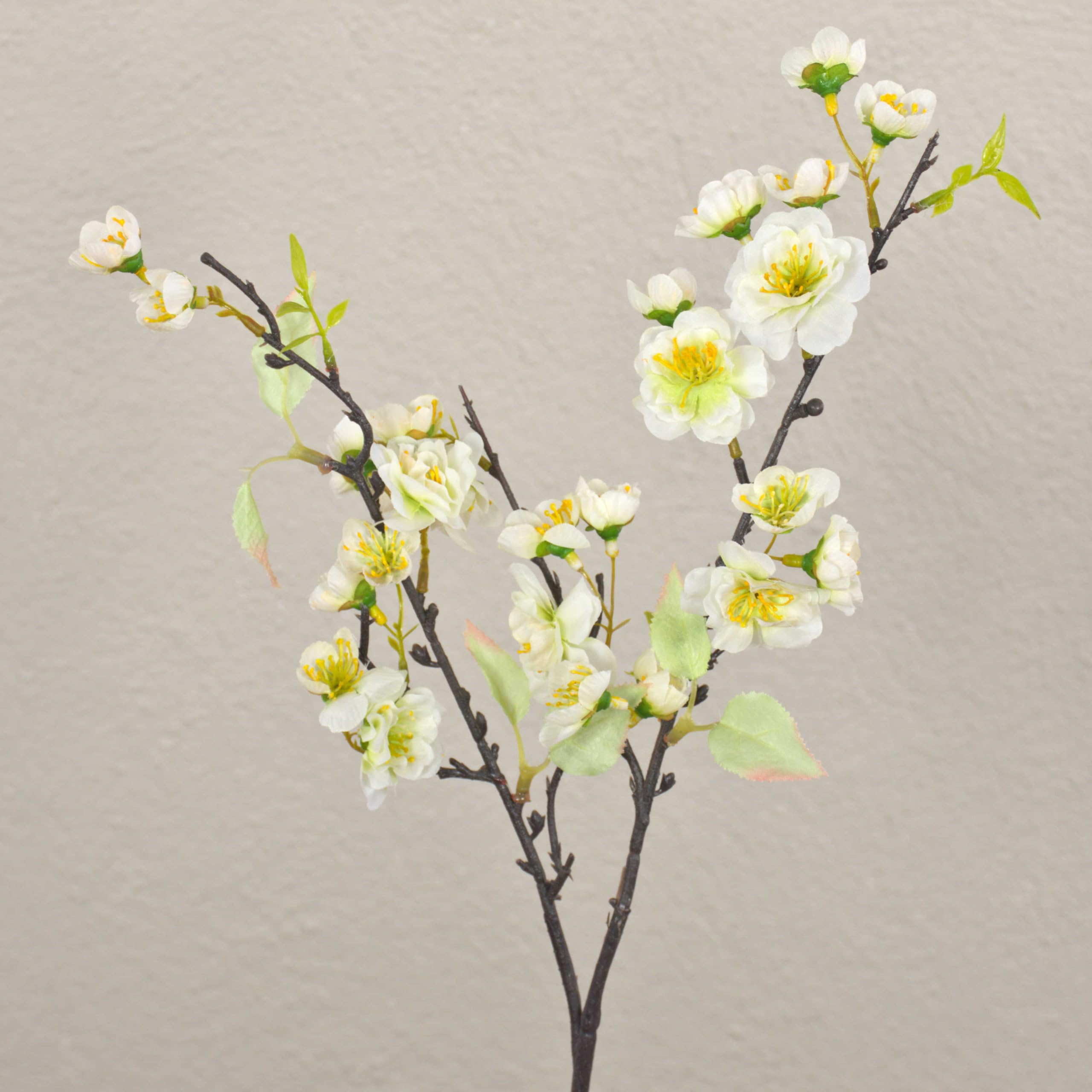 artplants.de Artificial cherry blossom spray SOEY, cream-white, 18"/45cm - Artificial branch - Fake plant