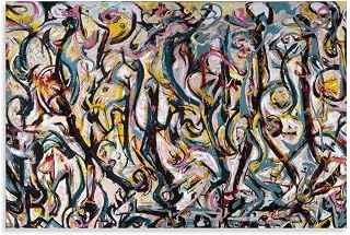 ALiOU Jackson-pollock-mural Painting On Canvas Wall Art Poster Scroll Picture Print Living Room Walls Decor Home Posters 12x18inch(30x45cm)