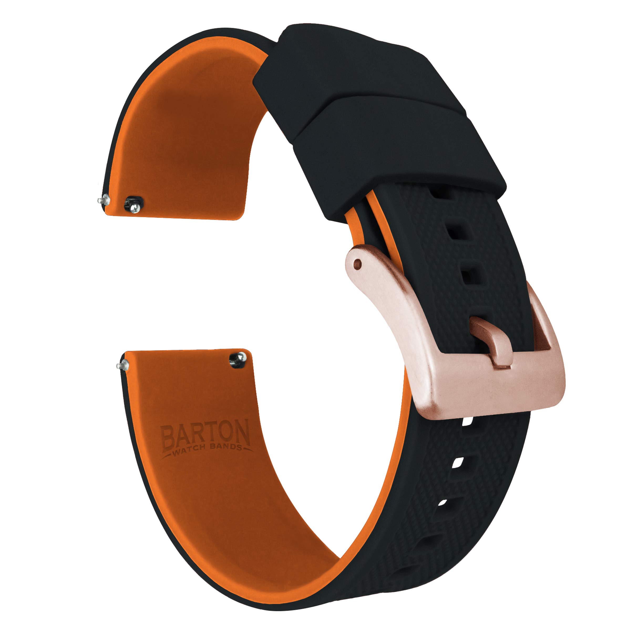 BARTON Elite Silicone Watch Bands - Gold Buckle Quick Release