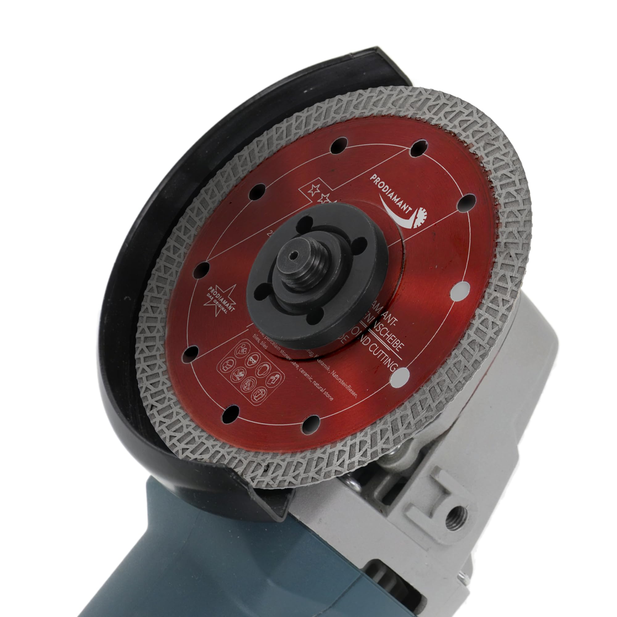 PRODIAMANT Disco de corte de diamante Premium para baldosas de gres fino 125 mm x 22,23 mm Disco para baldosas de 125 mm para amoladora angular