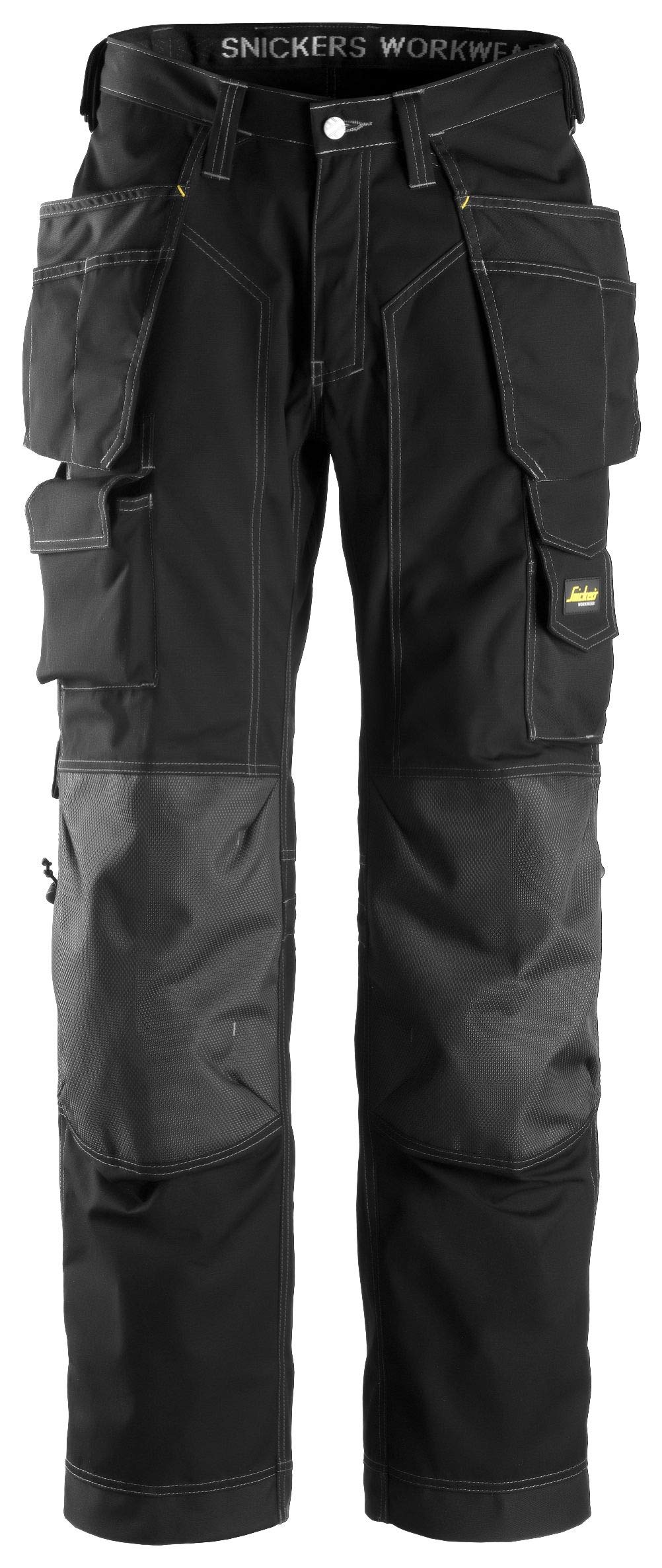 Snickers 3223 Floorlayer Trousers Black, Inside Leg: 32", Waist: