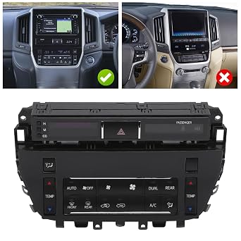 AC Control Panel Switch High Sensitivity Stable Performance Plastic Fit for LC200 2015-2021