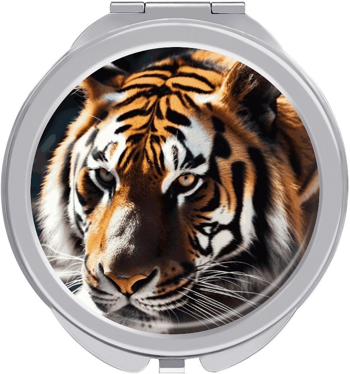 Wild Animal Tiger Travel Makeup Mirror Compact for Purse Pocket