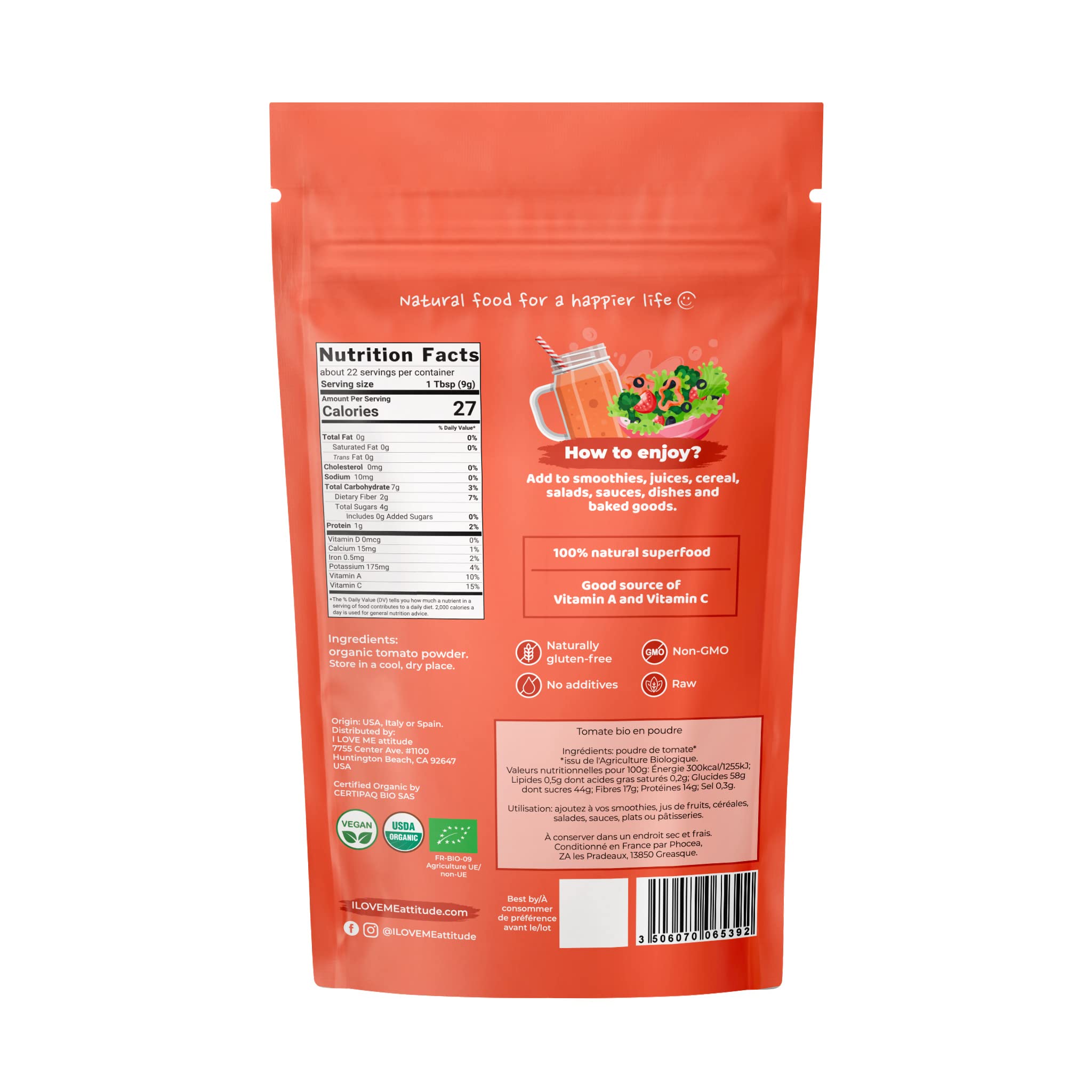 Tomate en poudre BIO