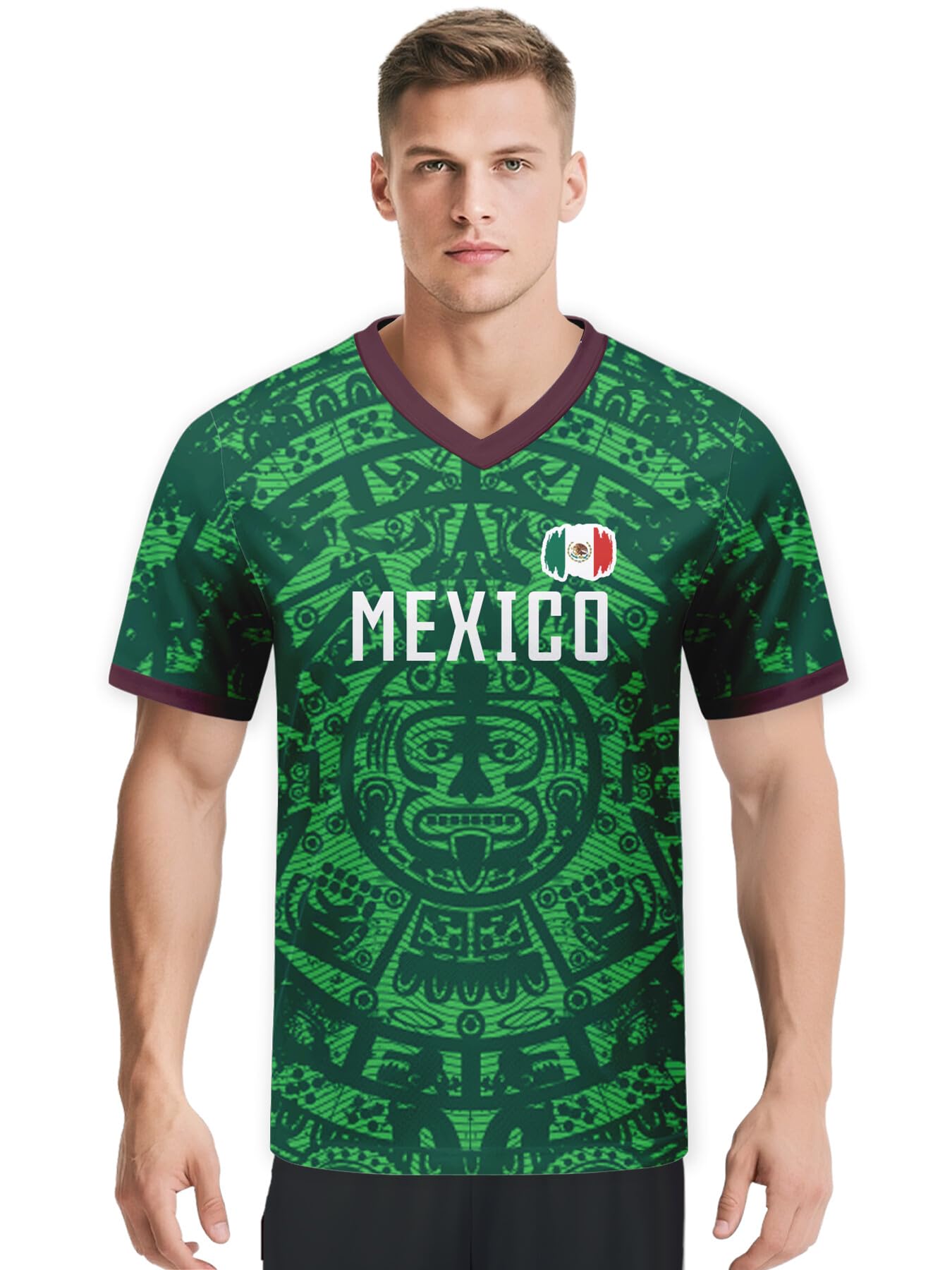 2026 Personalisiertes National Fußballtrikot Fußballshirt Sporttrikot mit Name & Nummer Fanartikel Fußballbekleidung als Trainingsoberteil für Männer