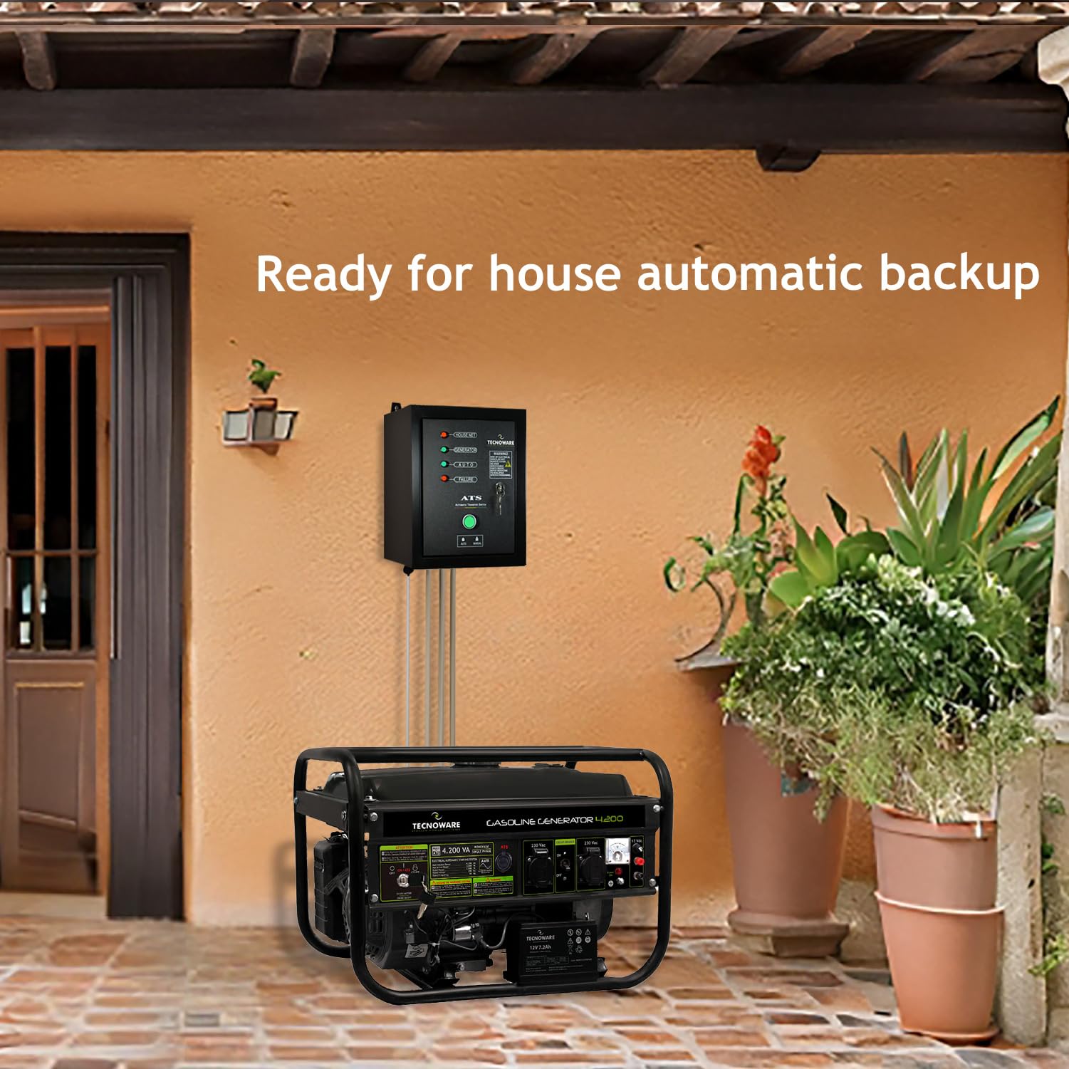 ATS dla Generatora na Benzyne 4200VA - 9200VA System Elektrycznego/Automatycznego Rozruchu