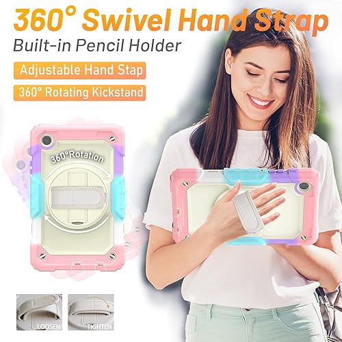 Miniatura 176 de HXCASEAC Funda para Samsung Galaxy Tab S6 Lite de 10,4 pulgadas, protectora con protector de pantalla/correa de mano/soporte para bolígrafo S, a