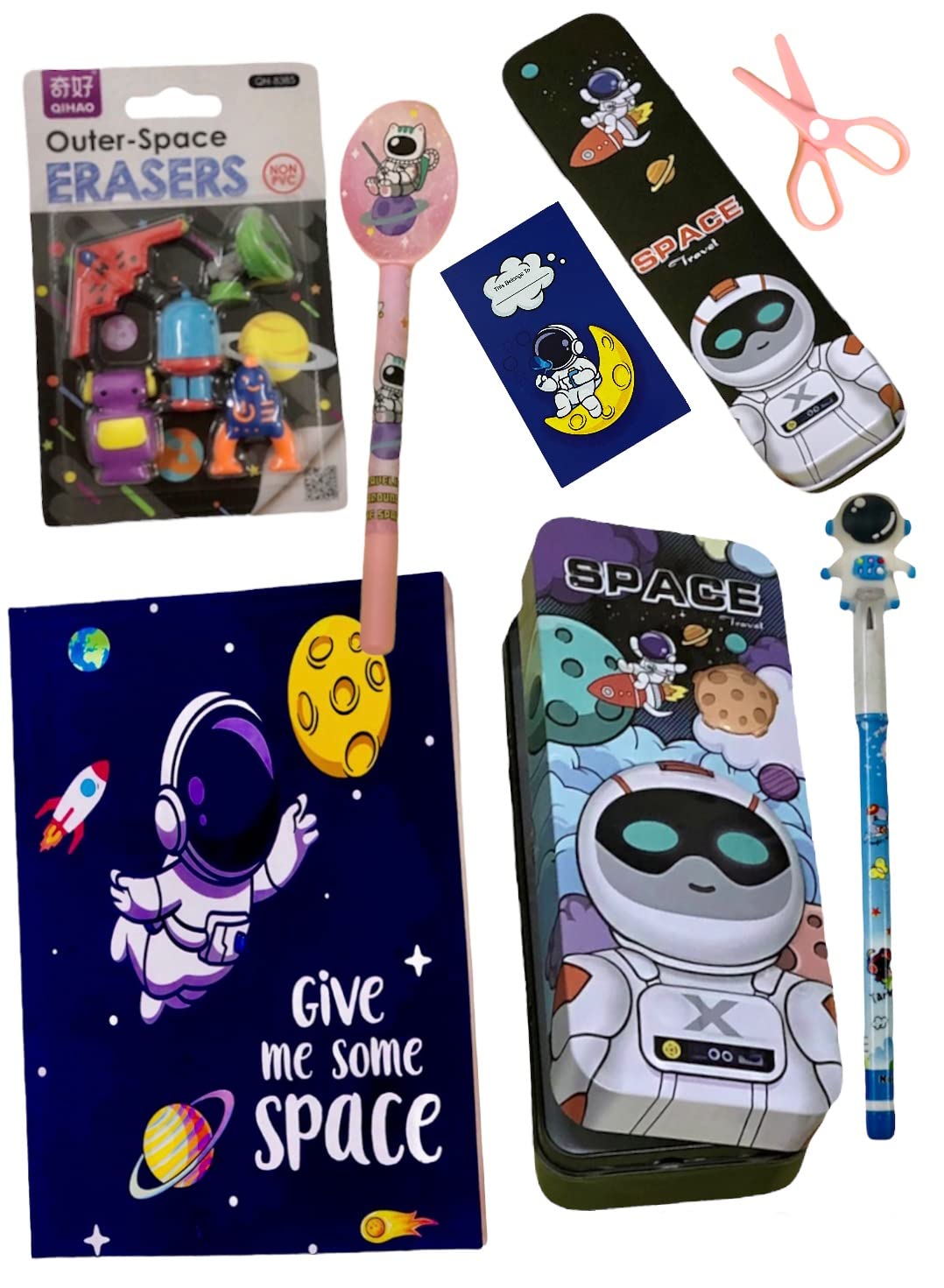 Le Delite Space Explorer Astronaut Diary Notebook, Geometry Box case ...