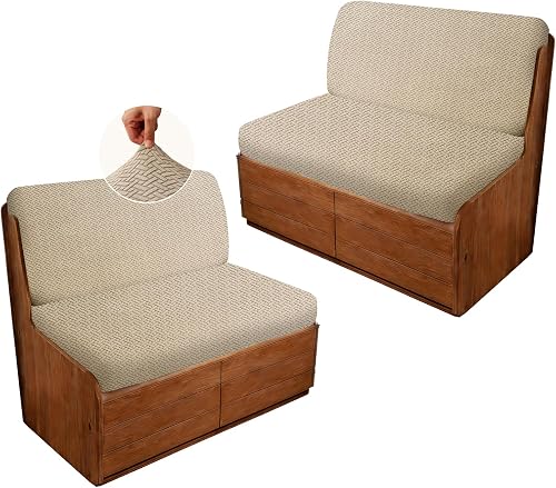 PJLZJFBY RV Dinette Cushion Covers, 4PCS Woven RV Couch Cover, Camper Cushion Co