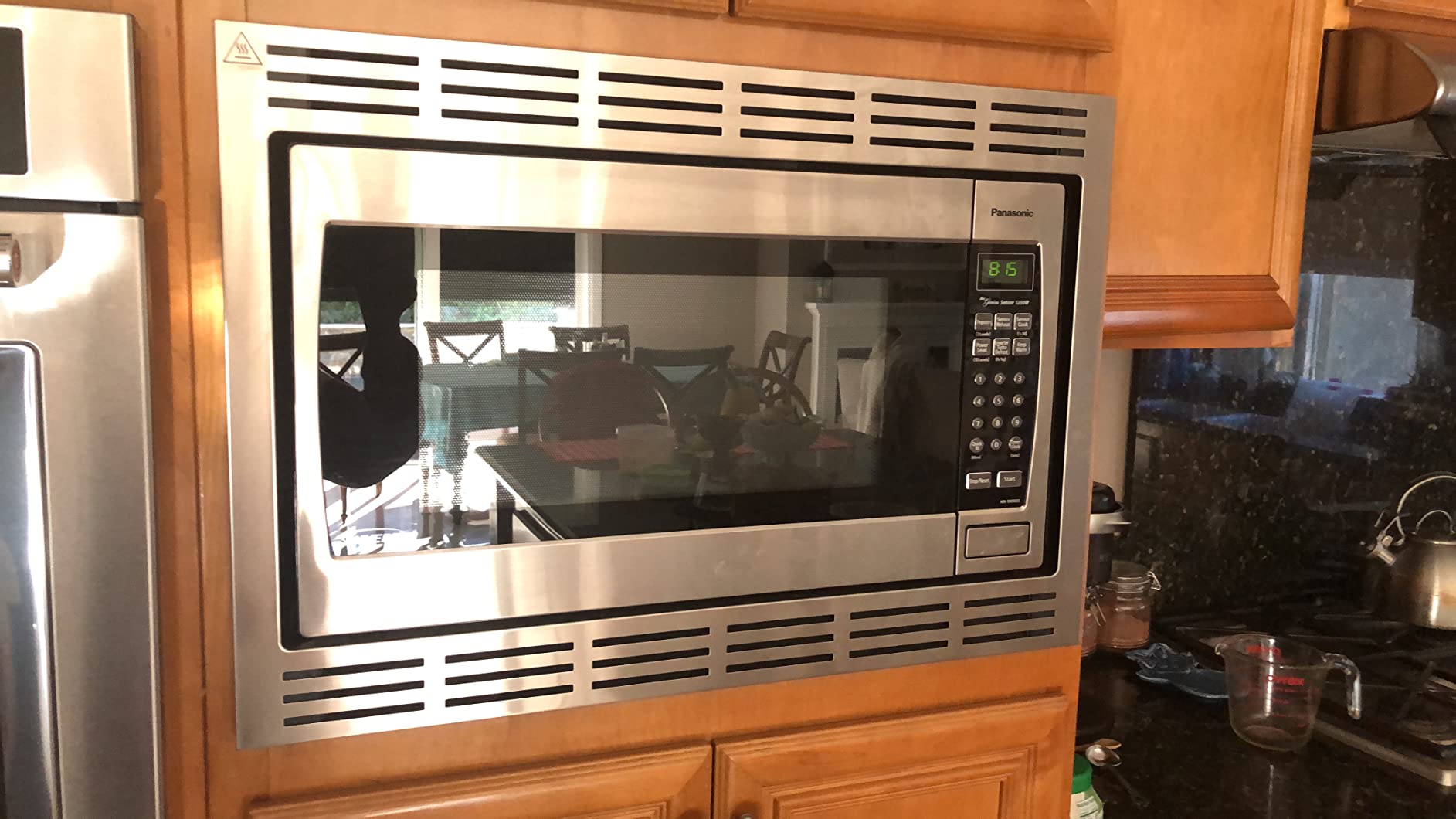 40/mo Finance Panasonic 27 TRIM KIT, 27 inch, Silver & Microwave Oven NNSN966S Stainless