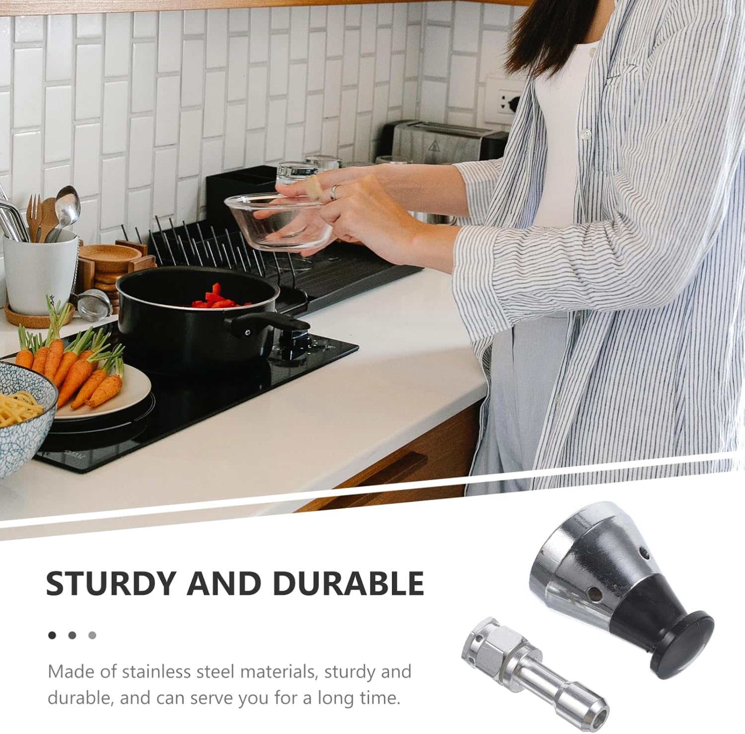 Cabilock 3sets Pressure Cooker Pressure Limiting Valve Replacement Jigger Valve Accessories for Safe Cooking Easy to Clean Install Compatible