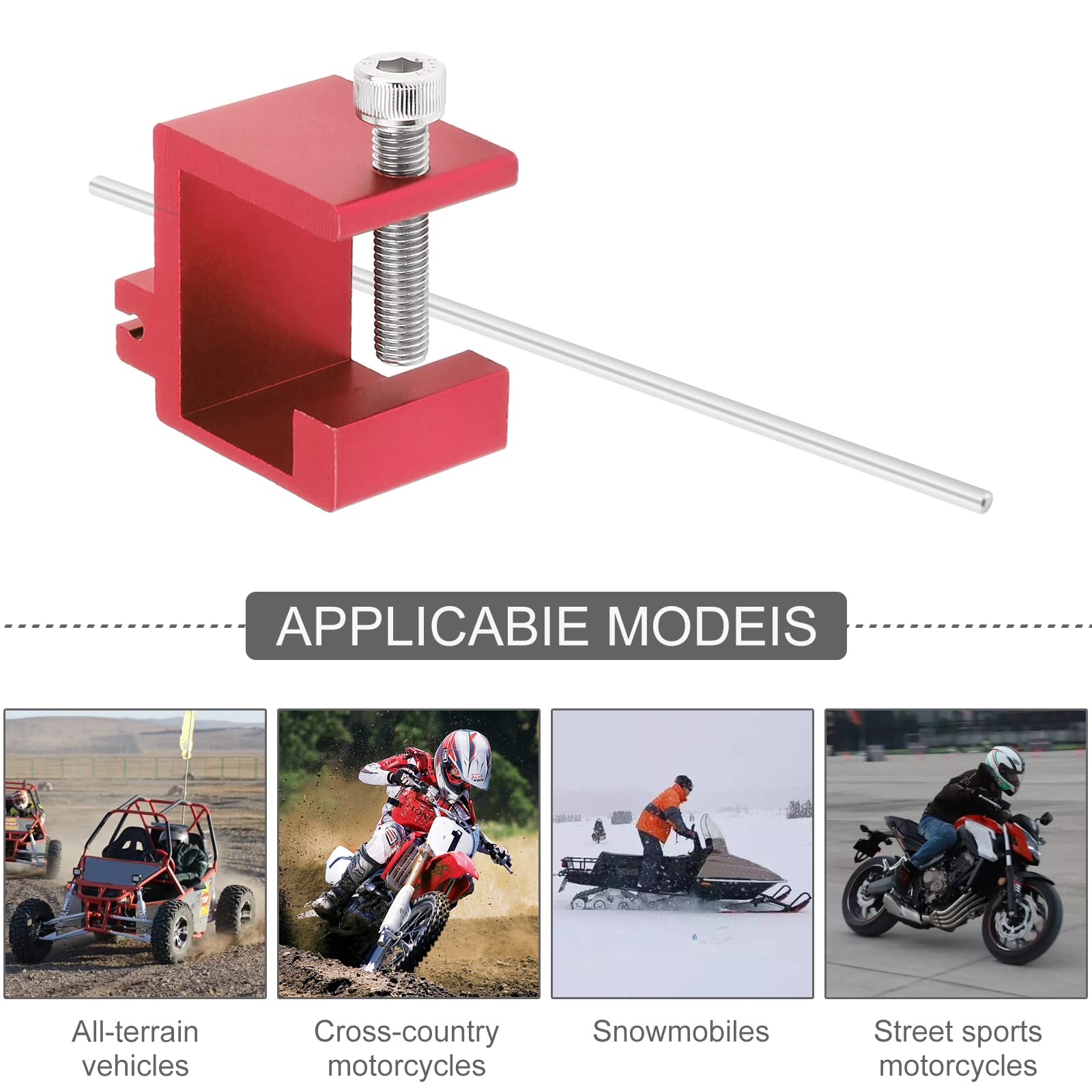 Kit D’alignement De Chaîne Universel VEOIRXU – Outil Précis En Alliage CNC, Compatible Motos, VTT Et Vélos (Bleu)
