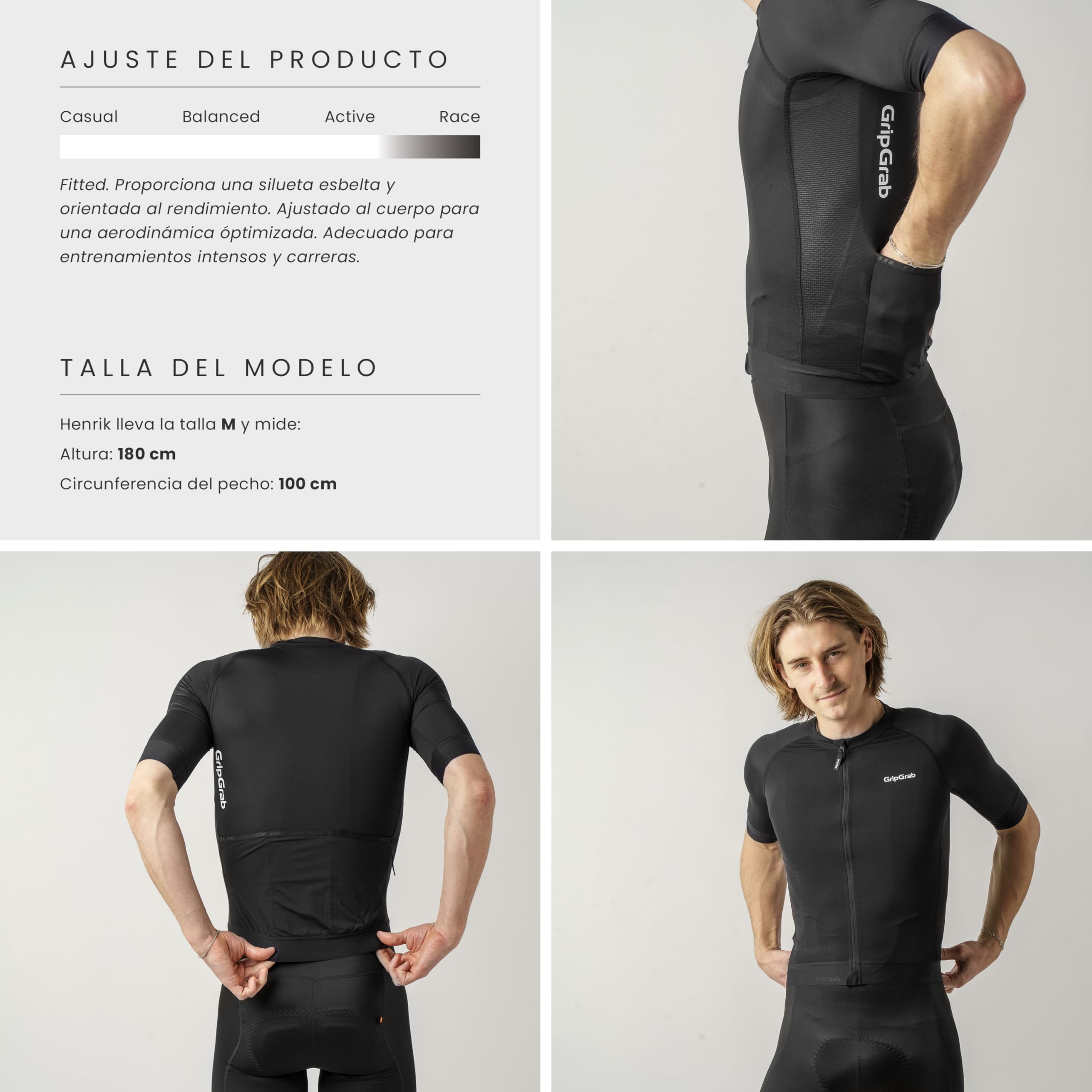 GripGrab Maillot Ciclismo Hombre Manga Corta PACR Maillot Verano Ciclismo Aero para Bicicleta Maillot MTB Carretera Gravel