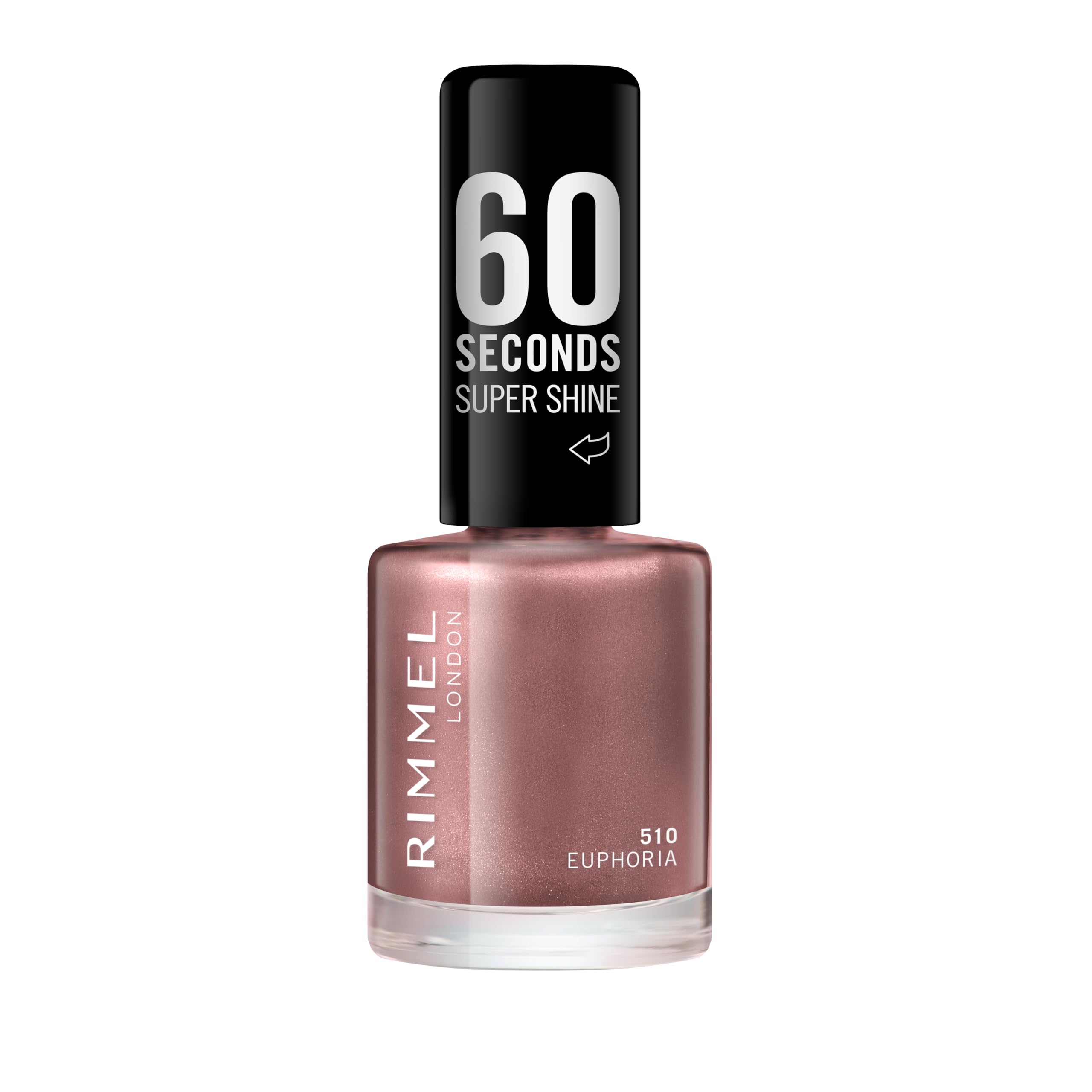 Rimmel London, 60 Seconds Super Shine Nail Polish 510 Euphoria, 8 ml - 0.25 Fl Oz