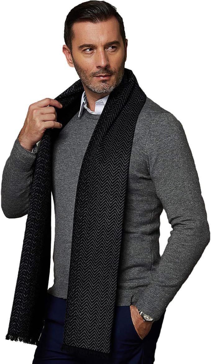 AlexvyanCasual Fashions Winter Multicolor Box Cashmere Woolen Mufflers Cum Scarves Scarf Soft And Warm For Men and Women