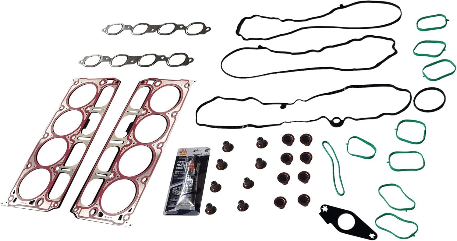 Partsflow Engine Cylinder Head Gasket Set for GMC Sierra 1500 for Chevrolet Silverado 1500 for GMC Yukon XL for GMC Yukon for Cadillac Escalade ESV for Cadillac Escalade 6.2L OE#HS55332