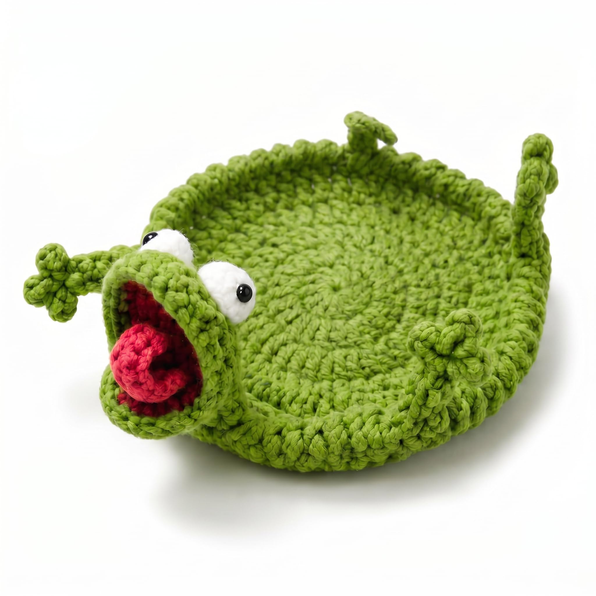 PORUPAEL Handwoven Funny Animal Coaster, Critter Mat Coaster Set, Cute Cup Coasters for Desk Coffee Table Home Office Decor, Protective Gift for Coffee Tea Lovers