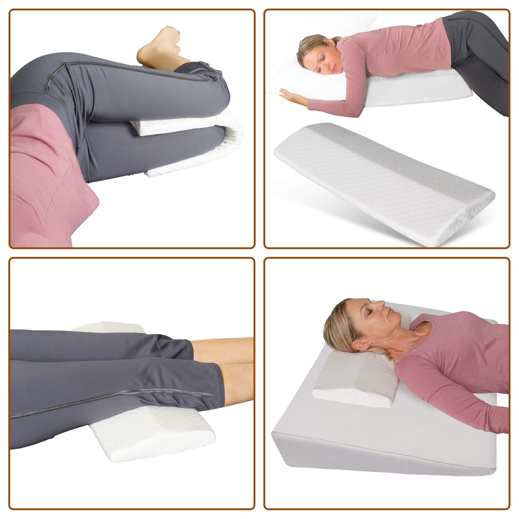 Bettkeil Keilkissen Schlaferhöhung + Nackenkissen Gratis dazu! Als Bein- oder Rückenkissen für Bett und Sofa/Seiten- und Rückenschläfer Matratzenkeil, Matratzenerhöhung 90x60x12 cm (beige) | Matratzenkeil, Inklusive Relax Nackenkissen, Für Bett & Sofa, Al