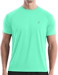 Roadbox Men's UPF 50+ Sun Protection Swim Shirts, Short Sleeve Running Rash Guard, Quick Dry Watersport Top for Surfing
