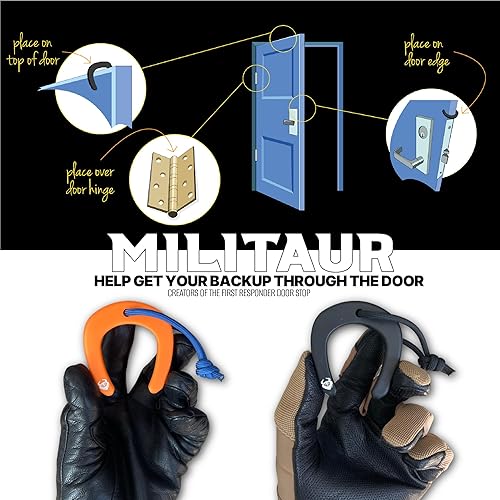 Miniatura 2 de First Responder - Tope de puerta  Jam Multi (paquete de 3)  Compatible con sistemas Molle, herramienta táctica para policía, EMS, EMT, bomberos,