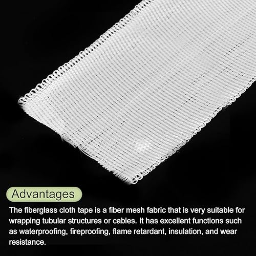 Miniatura 4 de MECCANIXITY Cinta de tela de fibra de vidrio Malla de fibra de vidrio Malla de fibra de vidrio Tejidos de fibra de vidrio Cinta de aislamiento 98.4