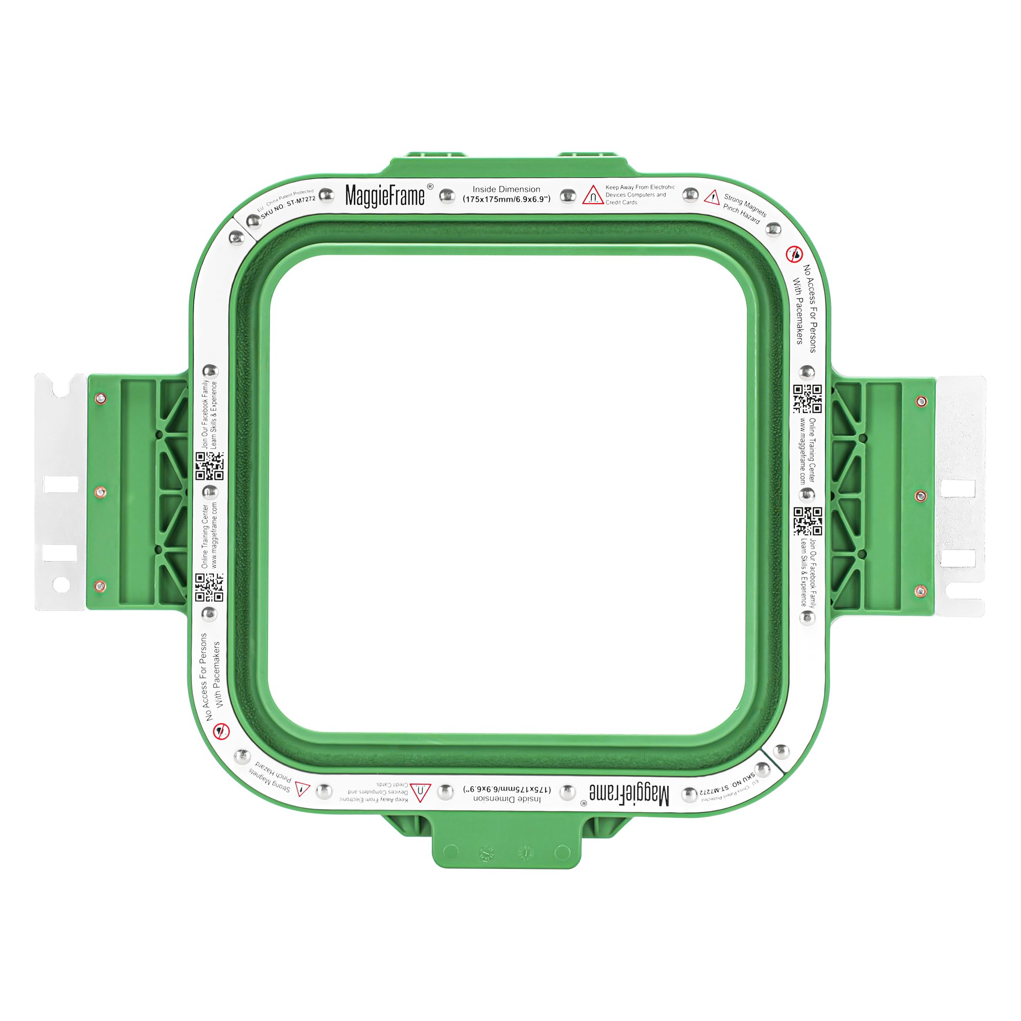 Brewland Bastidor de bordado magnético 175x175mm para Poolin EOV EOM EOX | Compatible con las máquinas Poolin indicadas en el título; 6.9x6.9inch