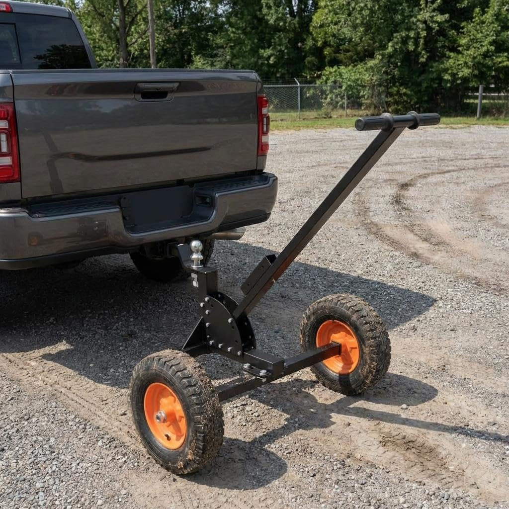 Heavy Duty Trailer Dolly – 1500 Lbs Capacity, Carbon Steel Construction, 2-Inch Hitch Ball – 2-in-1 Trailer Mover for RVs, Boats, Utility Trailers, Campers, and Jet Skis