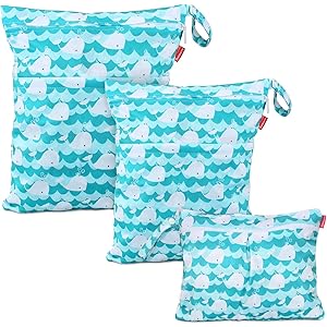 Borsa Impermeabile Per Pannolini Lavabili - Wet Bag Ecologica, Per Costumi Bagnati E Palestra, Design Carino - Foto 8