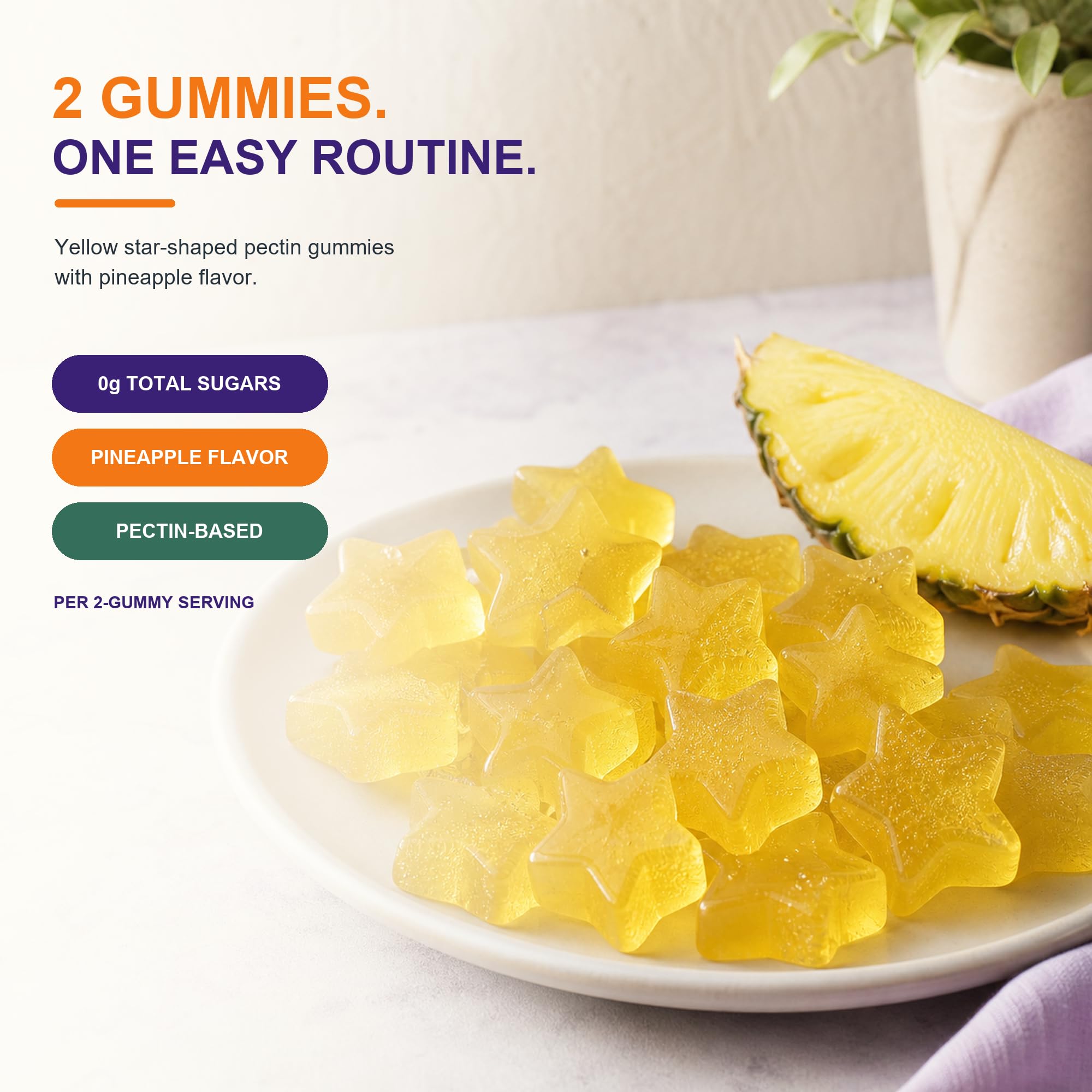 Lutein & Zeaxanthin Eye Vitamins Gummies for Daily Eye Health – 20mg Lutein, Sugar-Free, High-Potency Gummy with Bilberry Extract, Blue Light Support, Star-Shaped Gummies, 120 Count — Amazon image 5