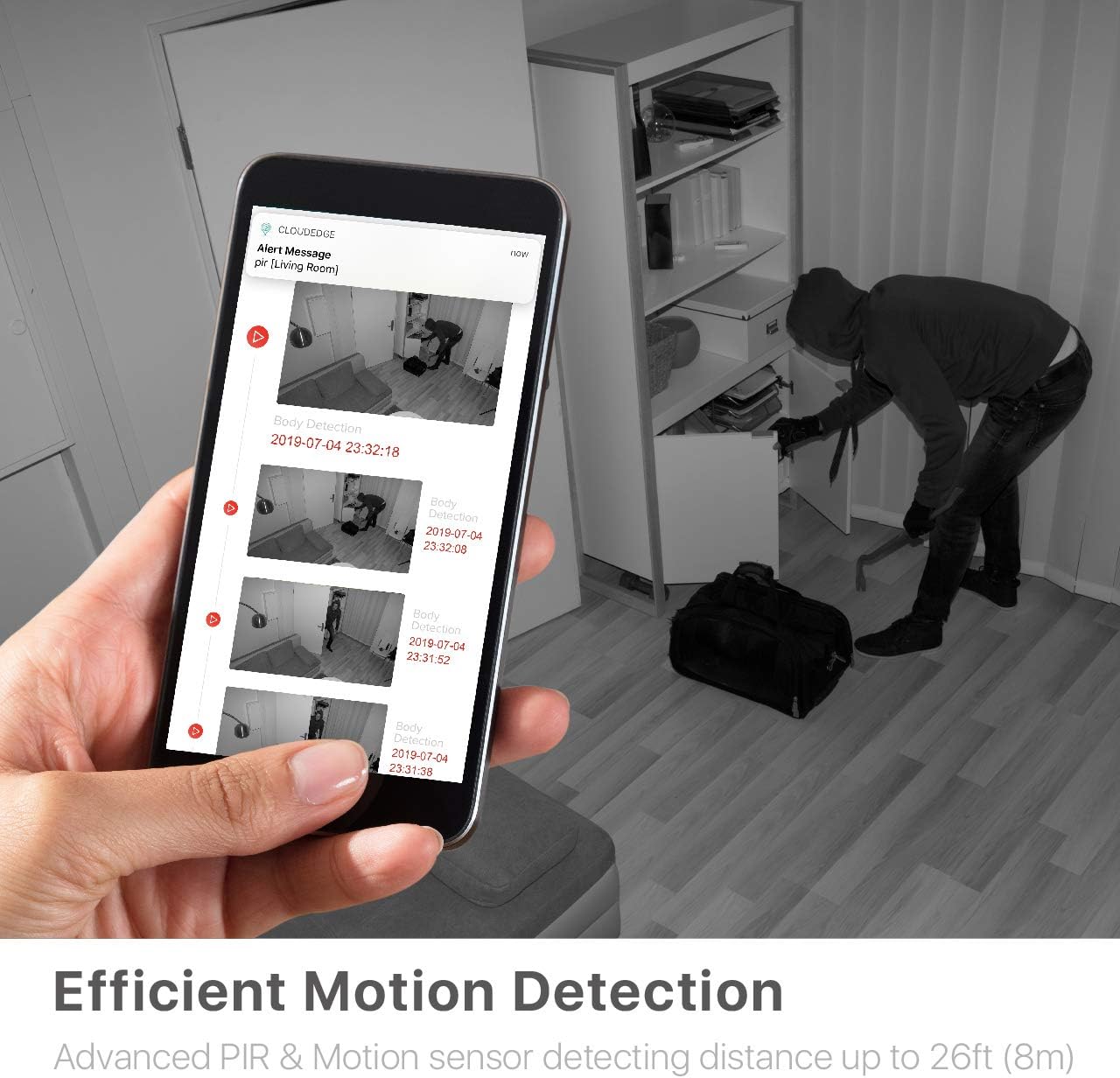 Get Popular Offer Faleemi Wireless WiFi Rechargeable Battery Powered Security Camera, Full HD Weatherproof Surveillance Camera with Motion Detection, Night Vision, 2 Way Audio, Memory Card Slot, Cloud Storage (Black)