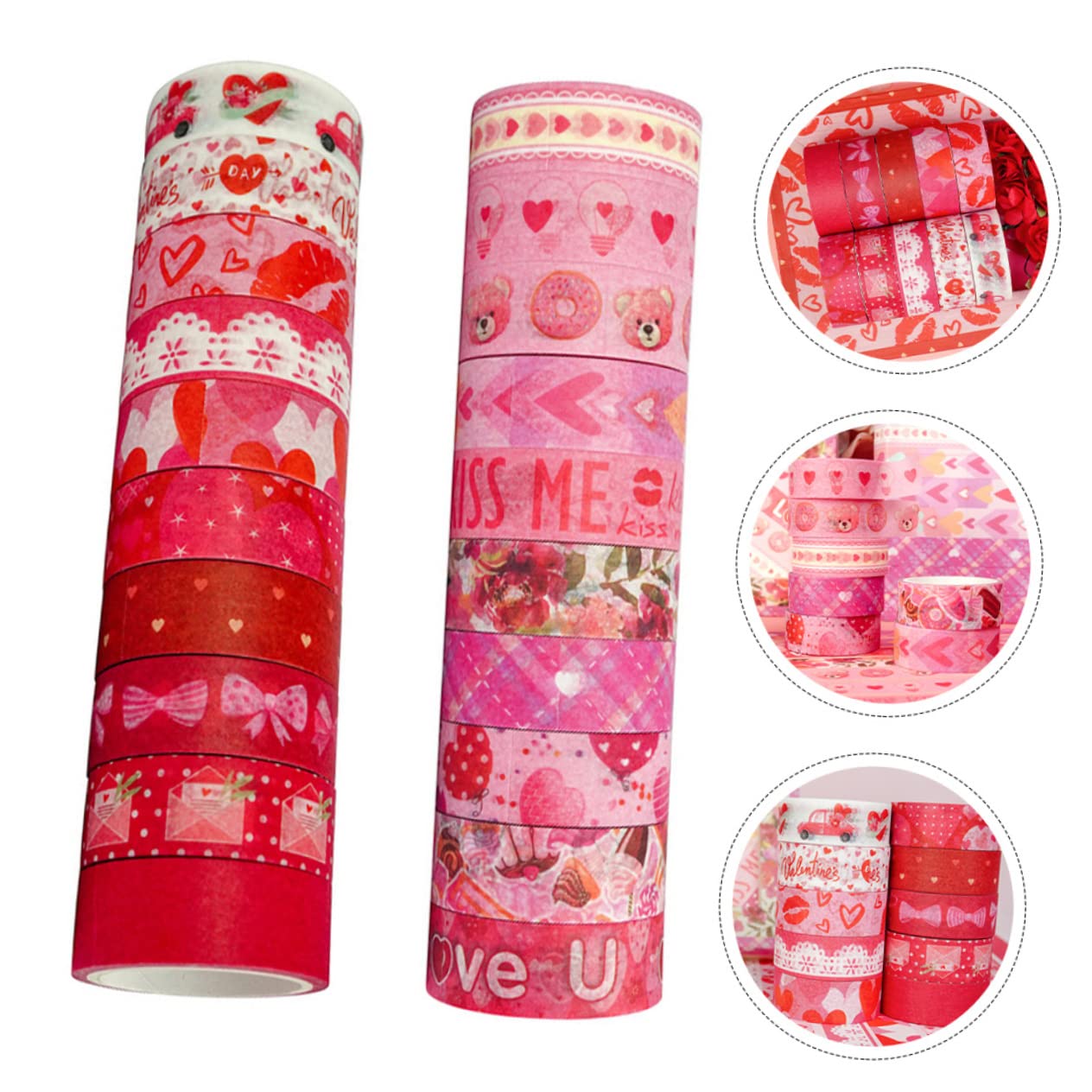 NUOBESTY 60rouleaux Ruban Adhésif Décoratif Washi Tapes Pour Scrapbooking Et Journaling Motifs Adorables Et Autocollants Pratiques Pour Écrire Des Lettres Et Emballer