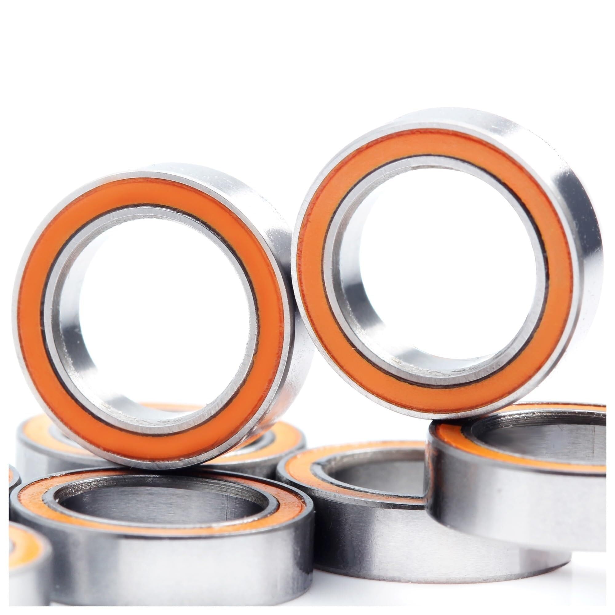 Aspectos, 6700RS Rodamiento ABEC-3 (10PCS) 10x15x4 Mm Sección Delgada 6700-2RS Rodamientos de Bolas 61700 RS 6700 2RS con A-1510DD Sellado Naranja