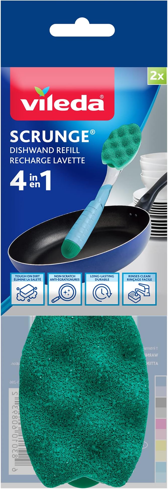 Vileda Dish Scrunge Refill (Pack of 2)