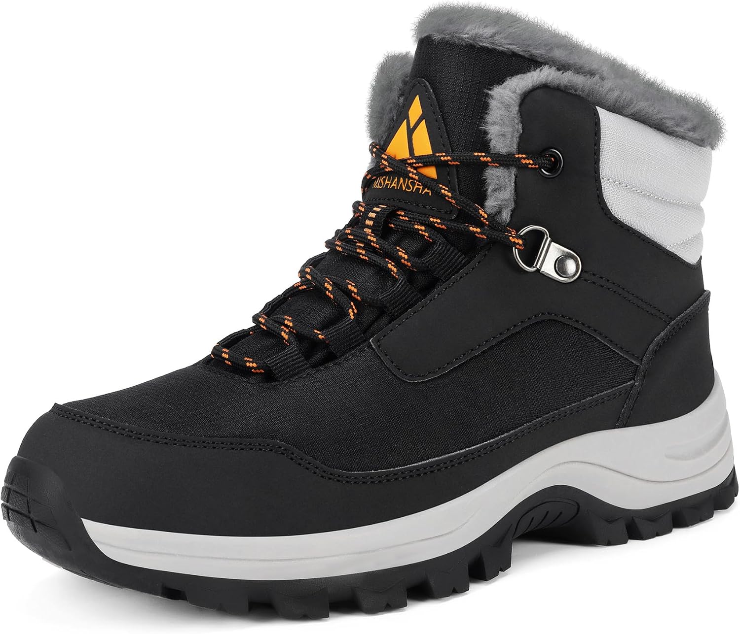 Mishansha Winterschuhe Damen Gefüttert Winterstiefel Rutschfest Wanderschuhe Gr.36-42