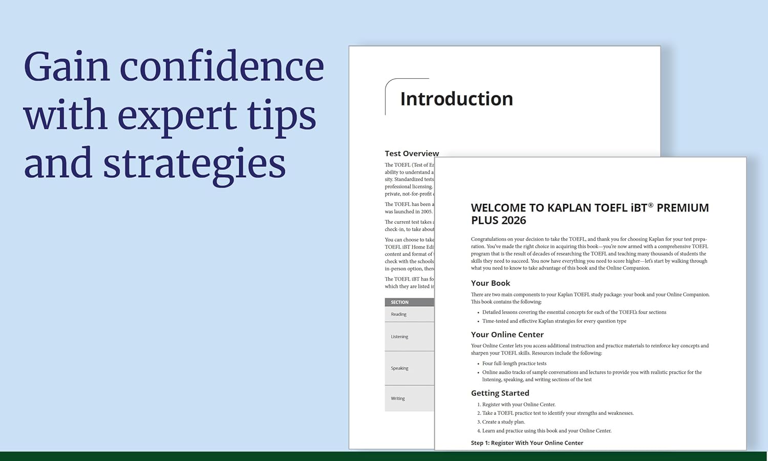 TOEFL iBT Premium Plus 2026 (Kaplan Test Prep)