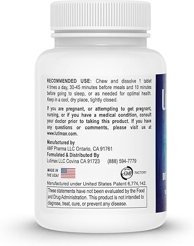 Vista 3 de Luti max Complejo de luteolina con rutina, suplementos cerebrales de apoyo inmunológico, bioflavonoides con vitamina C, D y E para problemas