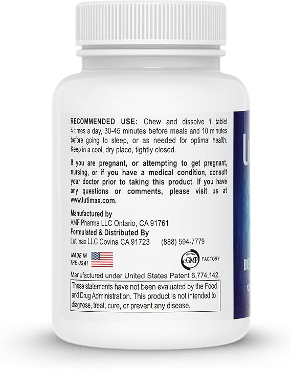 Lutimax Luteolin Complex w/Rutin - Immune Support Brain Supplements - Bioflavonoids w/Vitamin C, D & E for Joint, Muscle, Dietary Issues - Antioxidants Supplement w/Immune Support - 120 Tablets