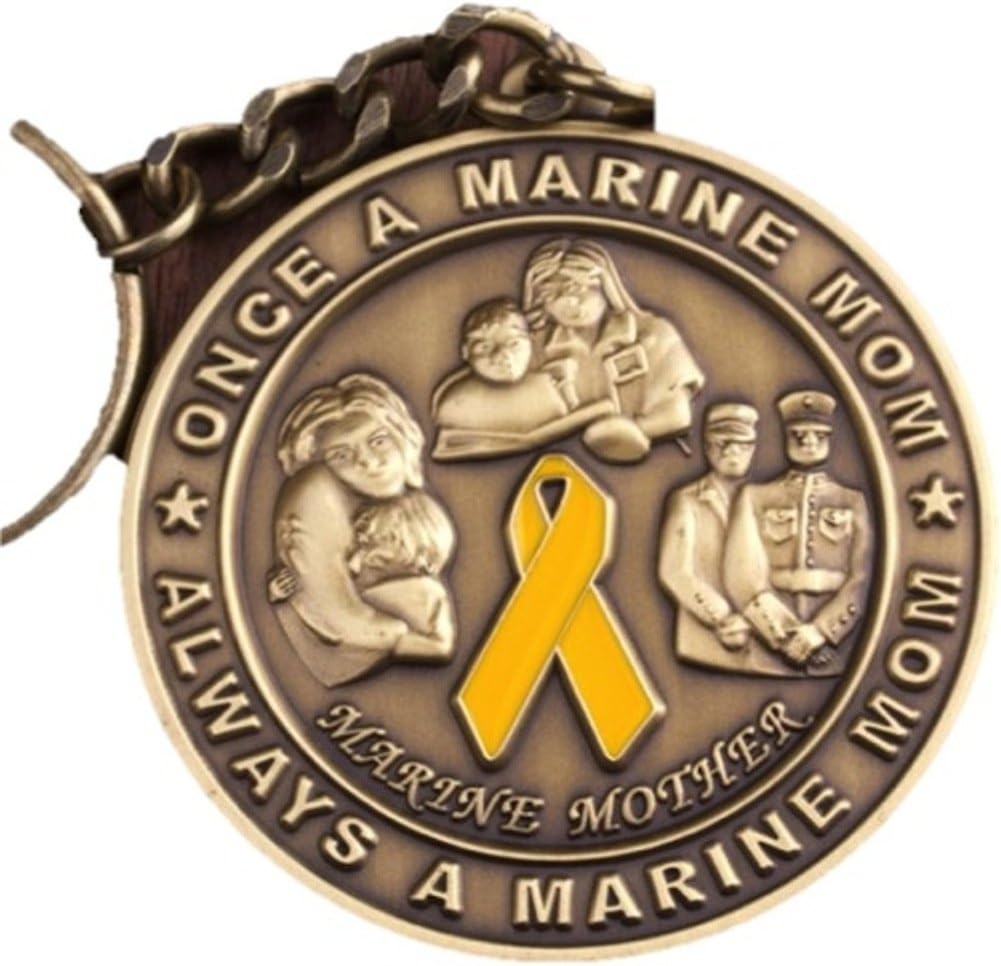 Coins For Anything, Inc Marine Mom Keychain