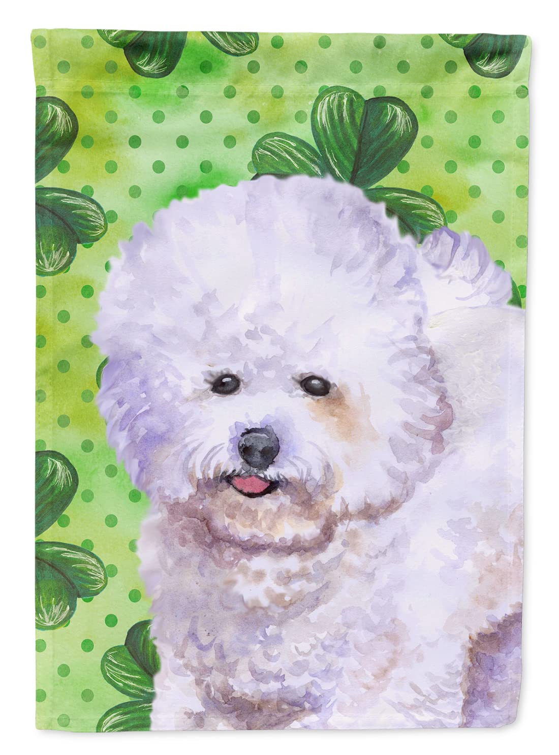 Drapeau Bichon Frise multicolore pour décorer le jardin à la Saint-Patrick