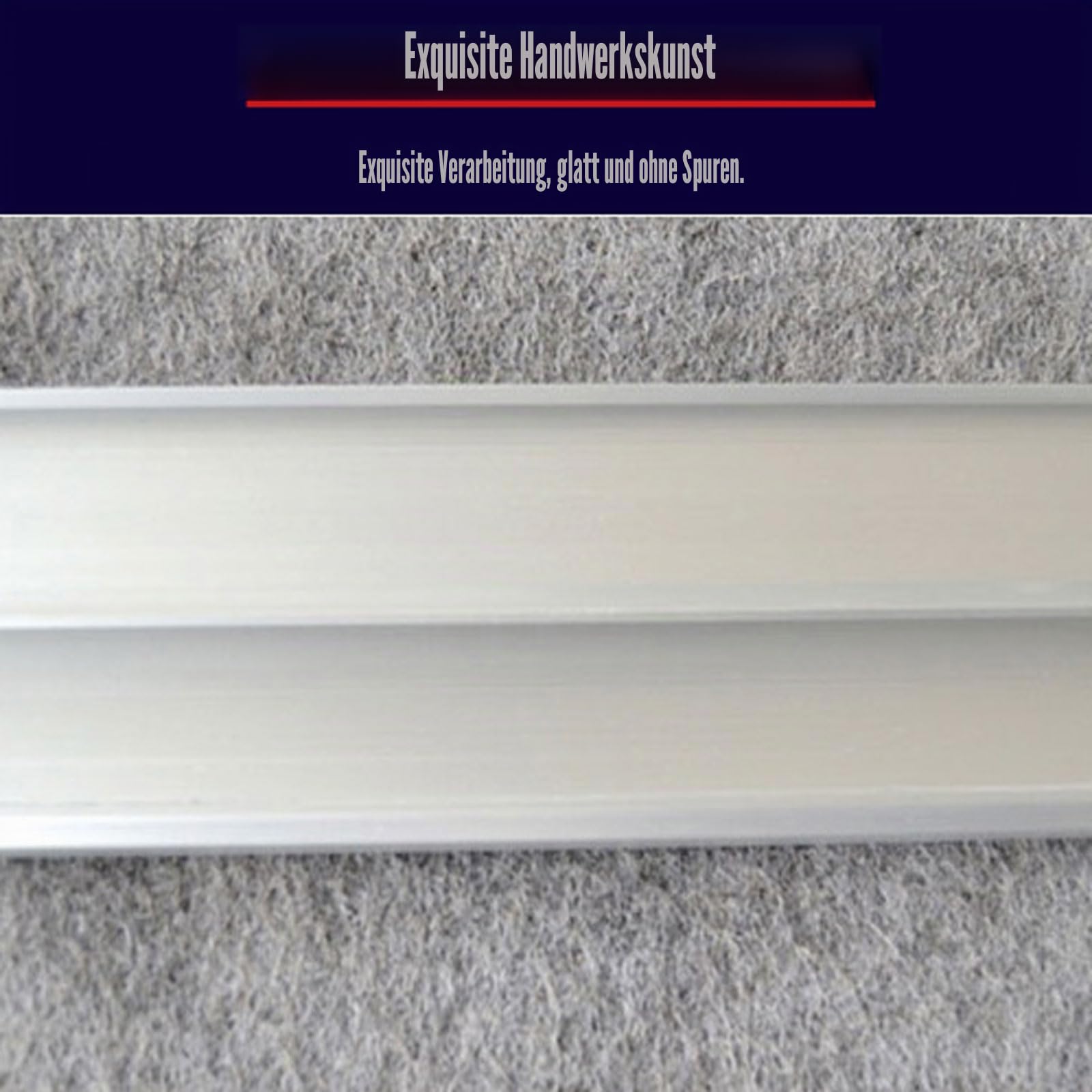 Kabelkanäle für Wände, Aluminium-Kabelkanal, silberfarben, mehrere Größen, Packung mit 2 x 1 m(100 * 50mm)
