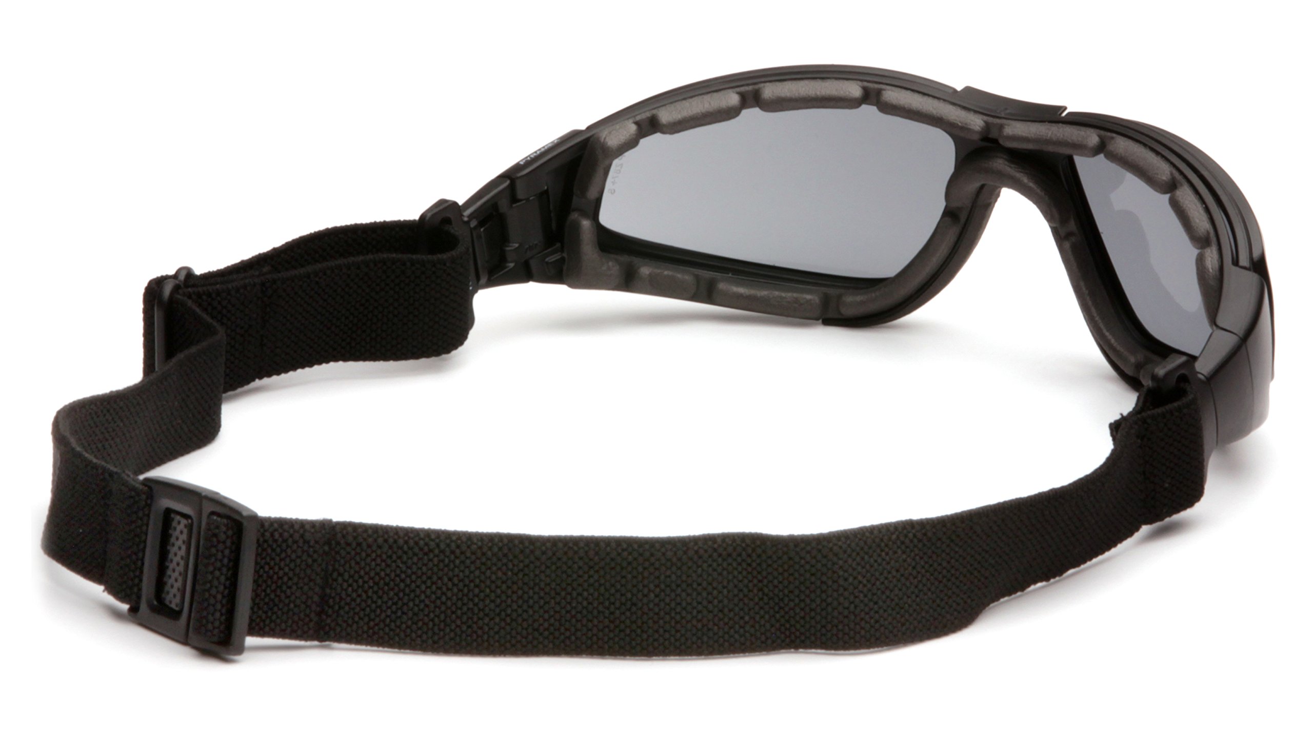 Pyramex Xsg Safety Eyewear, Gray Anti-Fog Lens With Black Strap/Temples