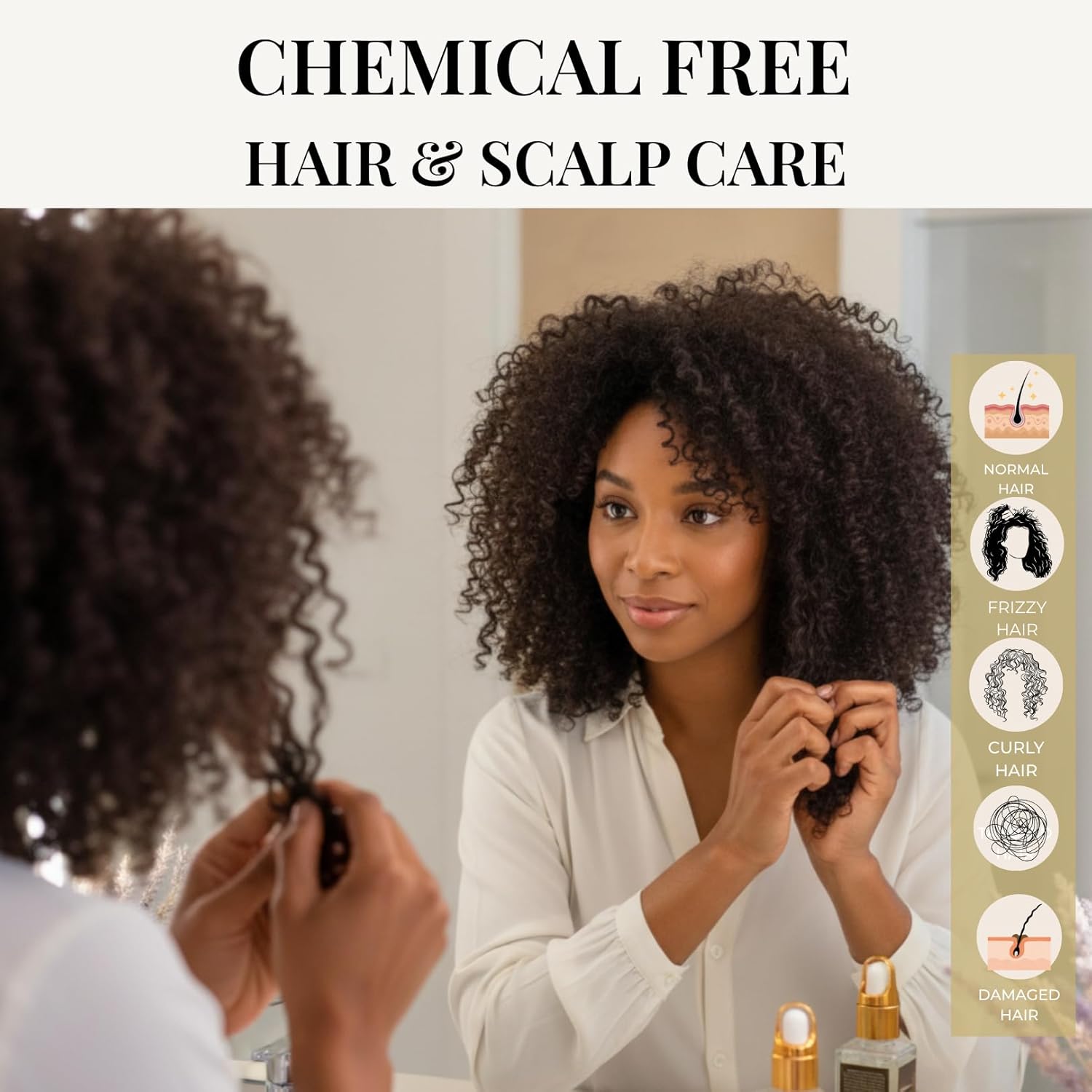 Revatology Botanical Hair Serum for Adults, Daily Leave In for Scalp Conditioning, Hair Growth, Thinning Hair and Fall, 12 Oils and 18 Herbal Extracts with Rosemary, Coconut, Bhringraj, Amla, Castor