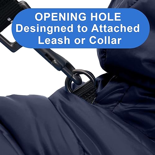 Miniatura 4 de Pawtitas Chaqueta reversible resistente al viento para perro, resistente al agua, abrigo para perro para invierno para mantener a tu cachorro