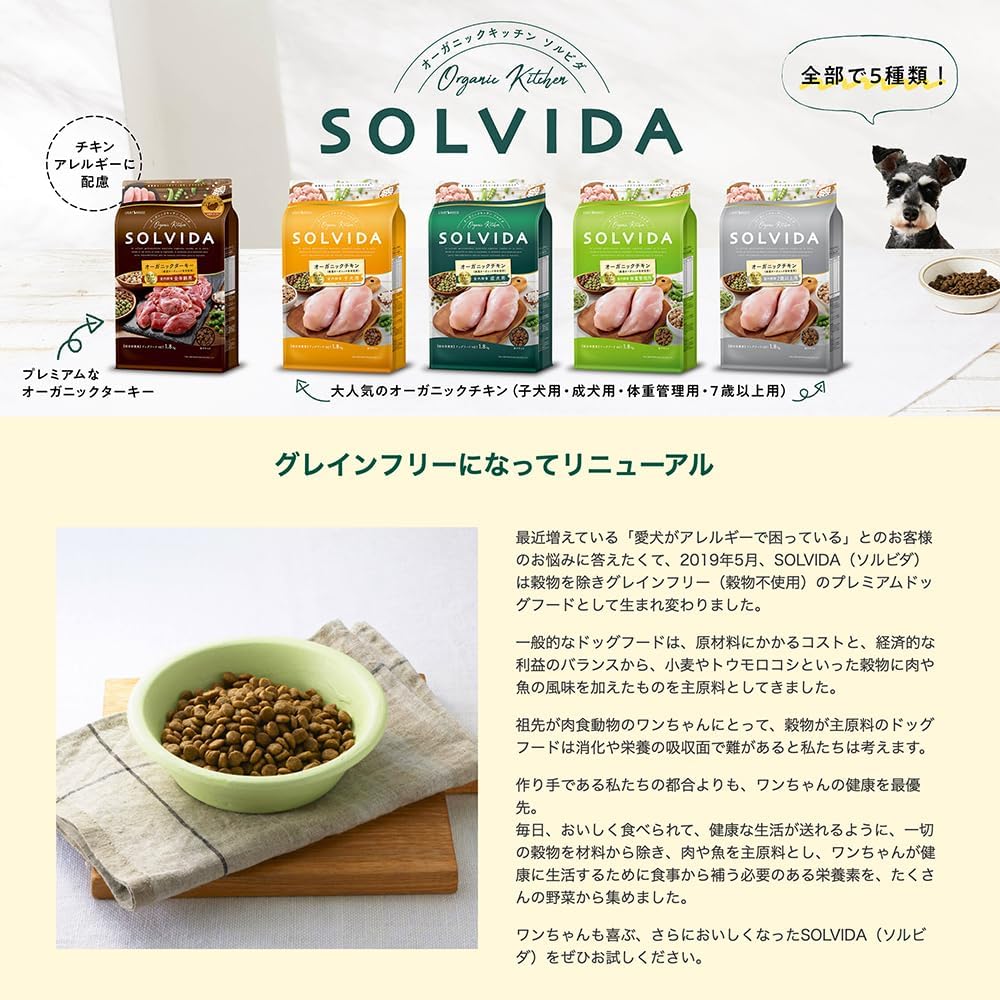 新品未開封 ソルビダ グレインフリー ターキー室内飼育全年齢対応 3.6