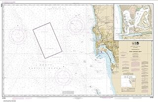 NOAA Chart 18765-Approaches to San Diego Bay; Mission Bay by East View Geospatial