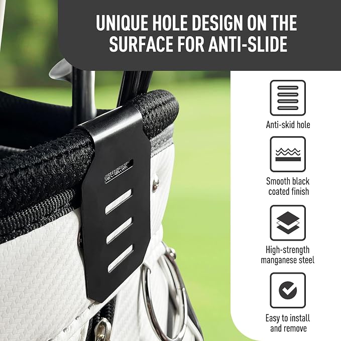 Dprofy Metal Landing Pads Metal Clips for Quick and Easy Access of Golf Bags, Magnetic Golf Towels, Magnetic Golf Rangefinder Strap Golf Accessories Golf Gifts