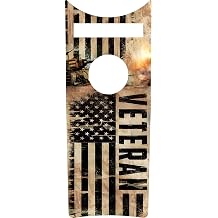 Kustom Cycle Parts Veteran American Flag Dash Panel Console Insert! Compatible with 2008-2024+ Harley Davidson Road King Dash