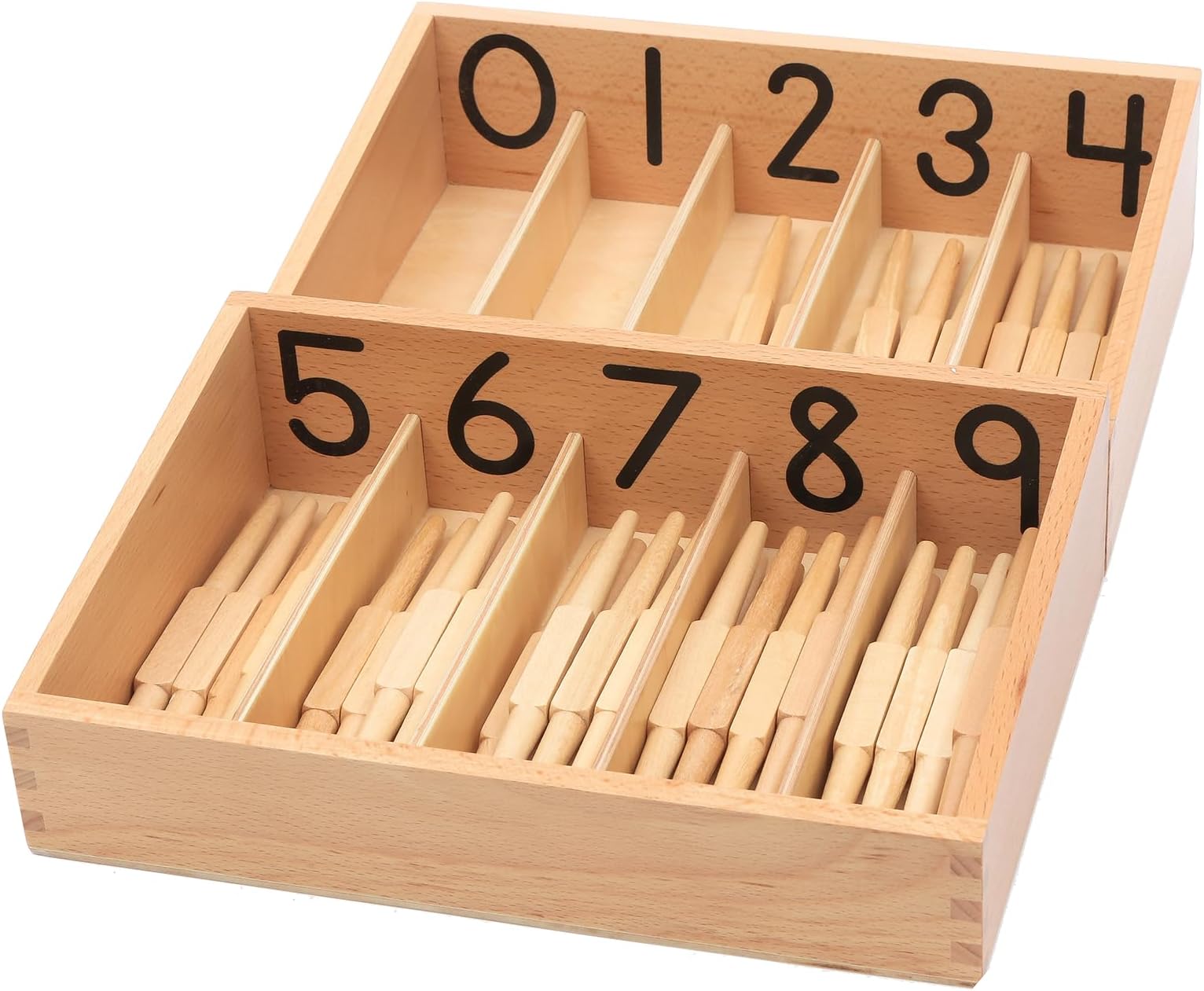 Adena Montessori Spindle Box with 45 Spindles